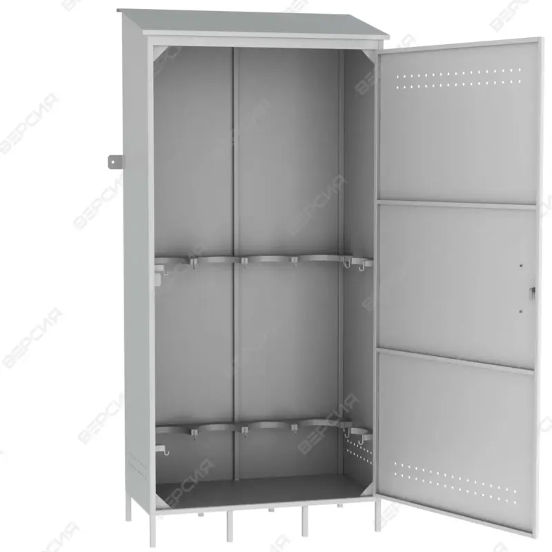 Шкаф для газовых баллонов ШГБК усиленный 6 баллонов