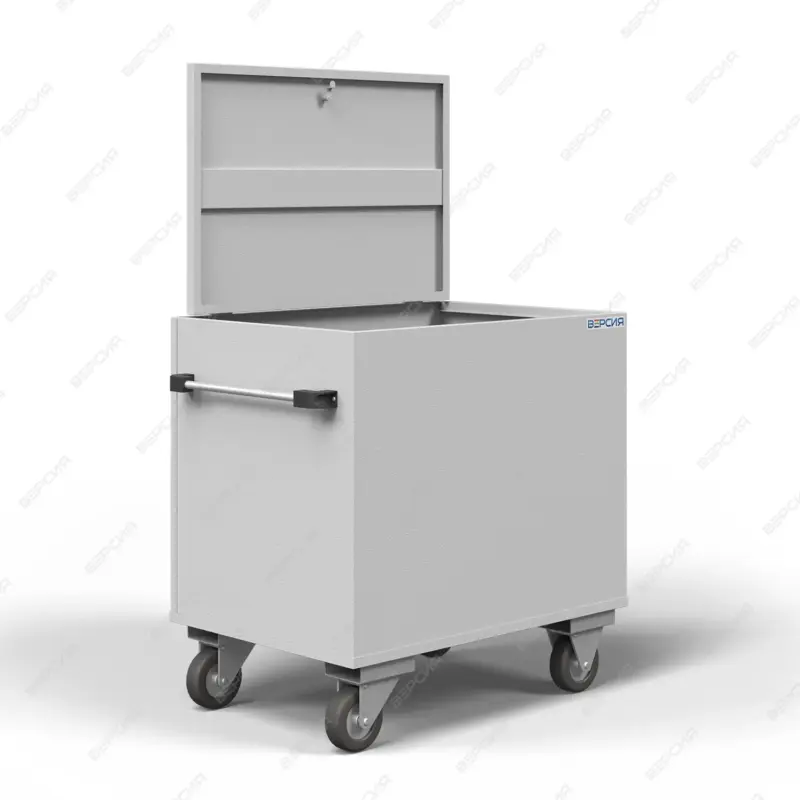 Тележка для денег большая металлическая для перевозки денег