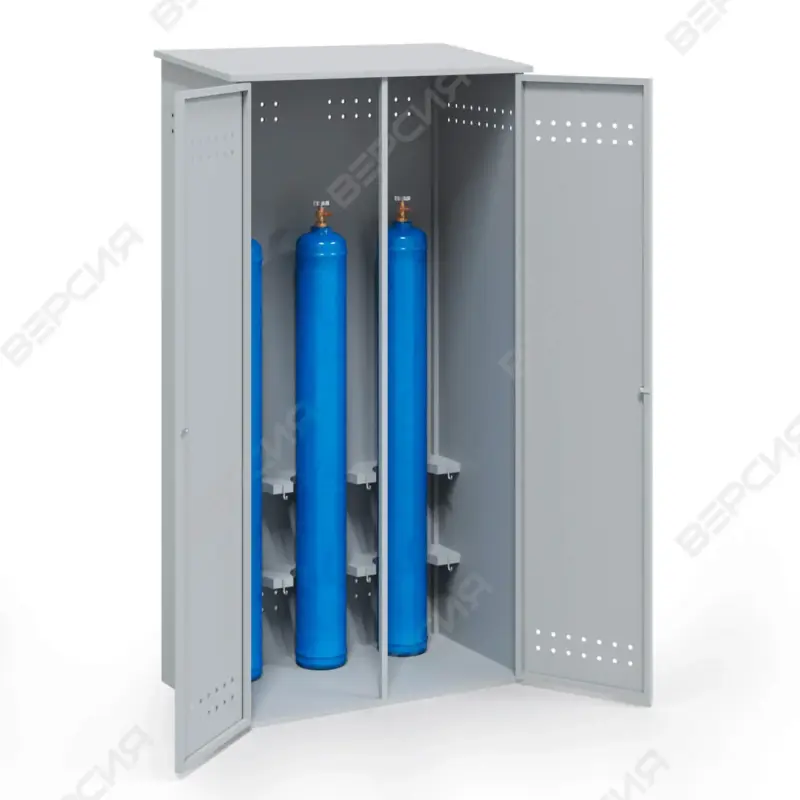 Шкаф металлический для 3-х газовых баллонов ШГБК-09 усиленный