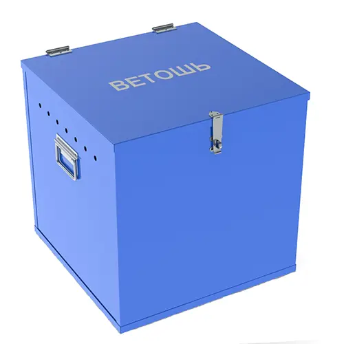 Ящик для ветоши металлический 500х500х500
